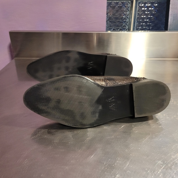 Zara Chelsea snake skin print ankle boots sz 40 (9) - Picture 4 of 6